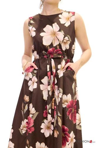 Abito in Cotone Fantasia floreale - ph 2