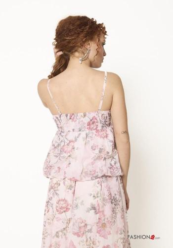 Top de Algodón espalda descubierta Estampado Floral - ph 3
