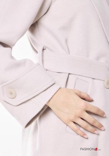 Cappotto doppio petto lungo con cintura - ph 3