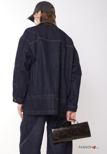 Giacca in Cotone con bottoni con tasche - ph 4