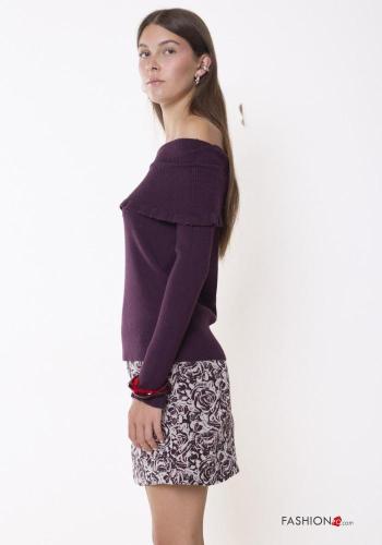 Maglione scollo profondo con scollo a barca - ph 3