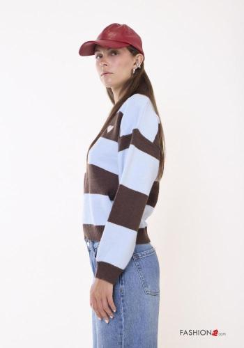 Maglione in Misto Lana Fantasia righe - ph 3