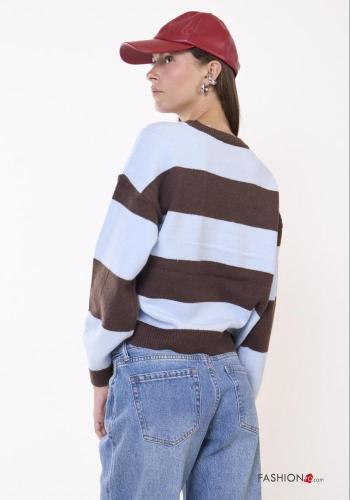 Maglione in Misto Lana Fantasia righe - ph 4