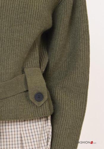 Cardigan in Misto Lana con bottoni - ph 2