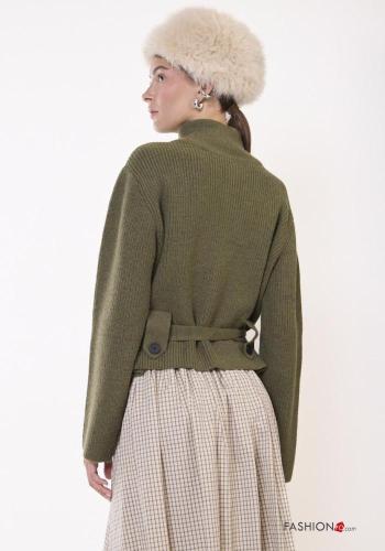 Cardigan in Misto Lana con bottoni - ph 5