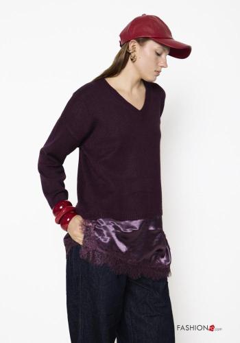 Maglione pizzo scollo a V - ph 2