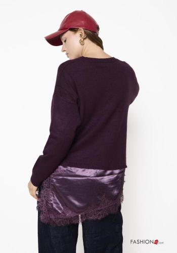 Maglione pizzo scollo a V - ph 3