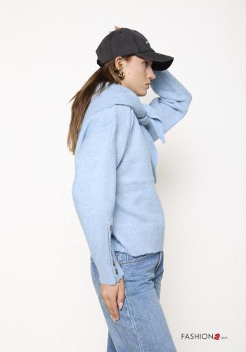 Maglione in Misto Lana con bottoni - ph 3