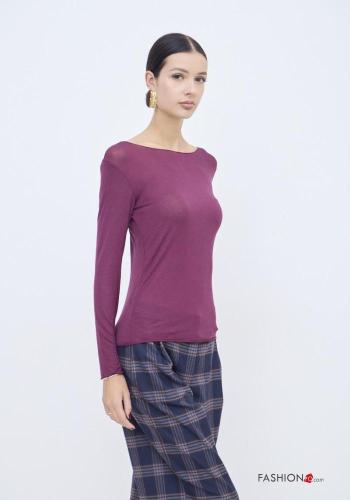 Maglietta a manica lunga in Misto Cashmere - ph 2
