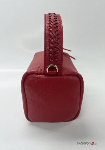 Borsa in Vera pelle con fodera con tracolla con tasche con zip - ph 2