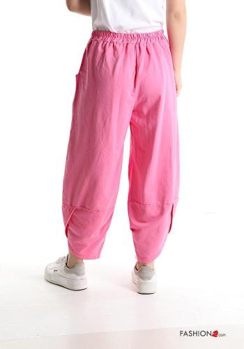 Pantalone in Cotone con tasche con elastico - ph 2