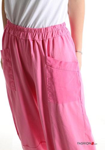 Pantalone in Cotone con tasche con elastico - ph 3