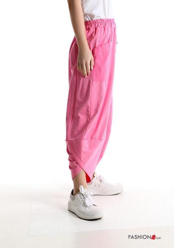 Pantalone in Cotone con tasche con elastico - ph 4