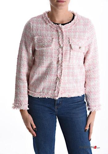 Tweed Cotton Jacket with buttons - ph 3