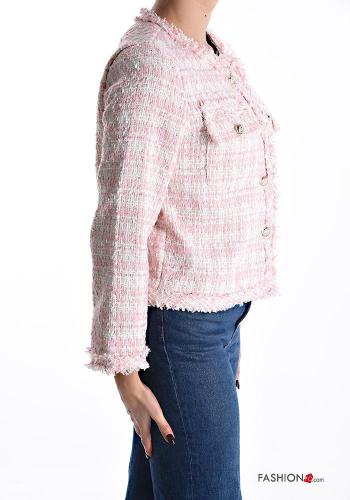Tweed Cotton Jacket with buttons - ph 4