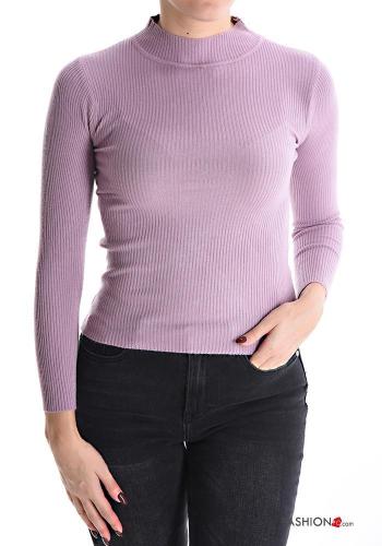 Ribbed long sleeve Sweater Rollneck - ph 2
