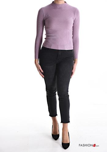 Ribbed long sleeve Sweater Rollneck - ph 6