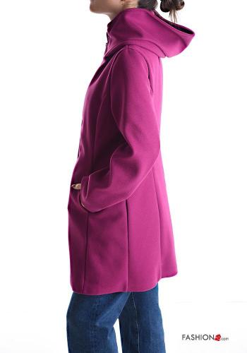 Coat with pockets with hood with zip - ph 3