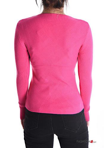 Ribbed Sweater with v-neck - ph 4