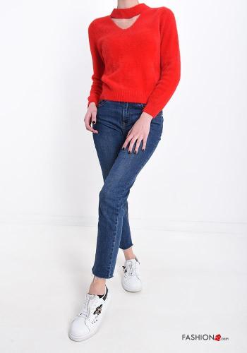 Maglione maniche lunghe scollo a V - ph 5