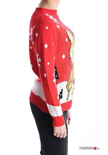 Camisola manga comprida gola redonda de Natal - ph 3