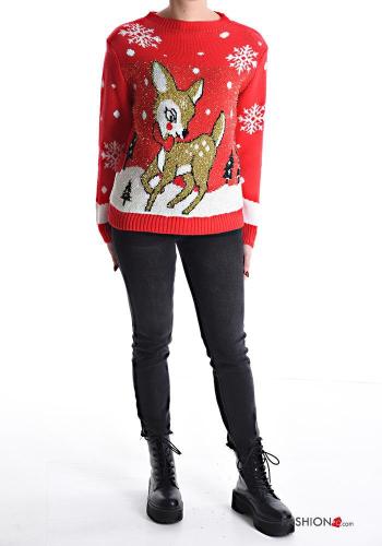 Camisola manga comprida gola redonda de Natal - ph 5