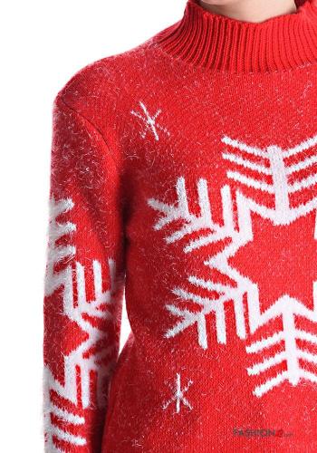 Camisola manga comprida de Natal com gola subida - ph 4