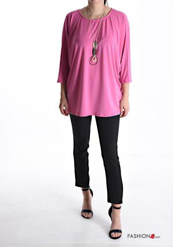 Top con collana maniche a tre quarti - ph 5