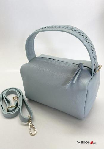 Genuine Leather Bag with zip with shoulder strap - ph 2