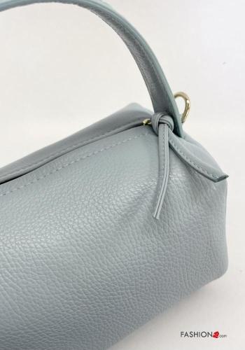 Genuine Leather Bag with zip with shoulder strap - ph 3