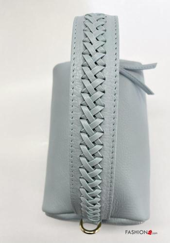 Genuine Leather Bag with zip with shoulder strap - ph 4