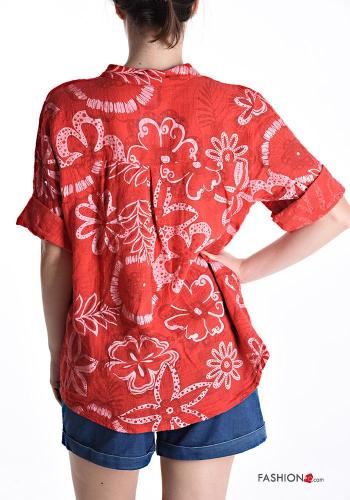 Camisa em Algodão com botões manga três quartos - ph 2