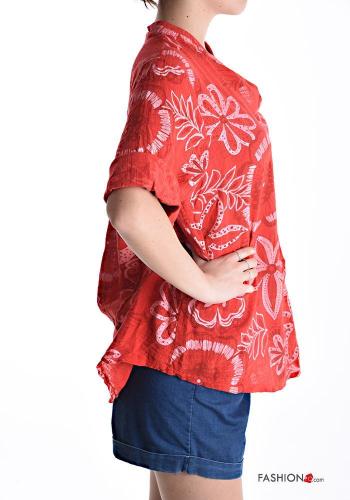 Camisa em Algodão com botões manga três quartos - ph 3