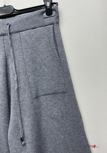 Conjunto manga comprida gola redonda com strass com elástico - ph 7