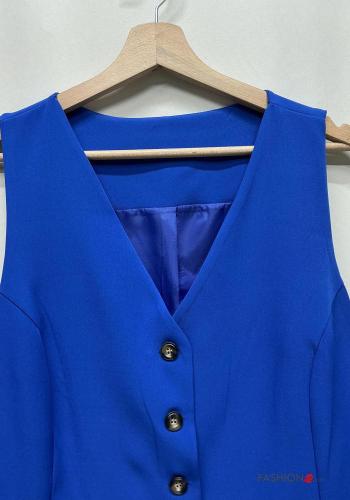 Smanicato con bottoni scollo a V - ph 3