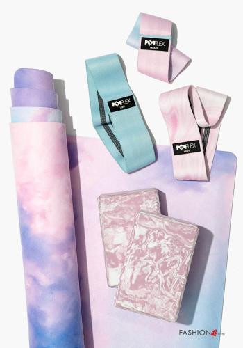 Multicoloured multipurpose POPFLEX Cotton Workout set with elastic - ph 1