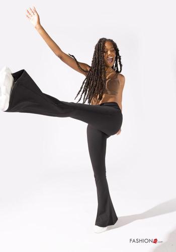 flared POPFLEX high waist Leggings with pockets with elastic