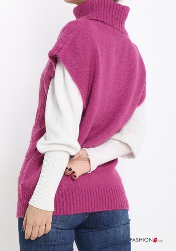 ärmellos Strickpullover Rollkragen- - ph 2