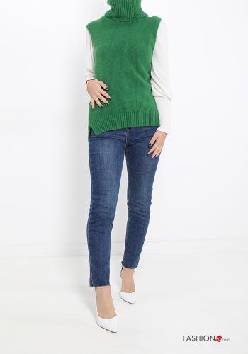 ärmellos Strickpullover Rollkragen- - ph 5