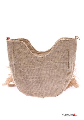 Borsa con frange con zip con tracolla - ph 3