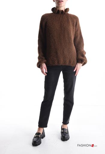Maglione in Misto Lana maniche lunghe a collo alto - ph 5