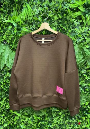 Felpa maniche lunghe girocollo