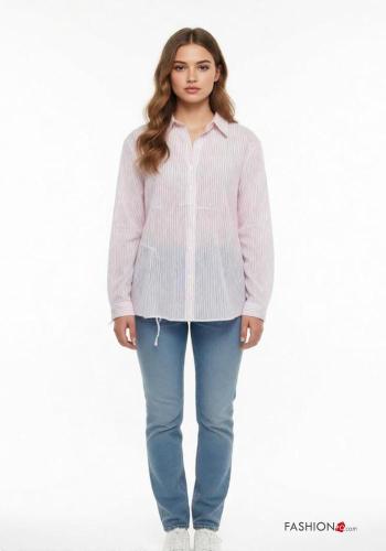 Camicia in Cotone Fantasia righe