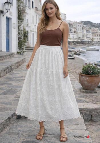 Jupe en Coton macramé