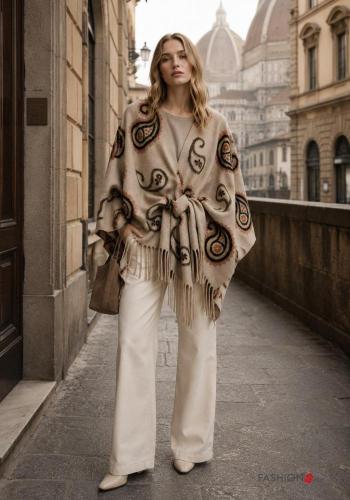 Poncho in Misto Lana