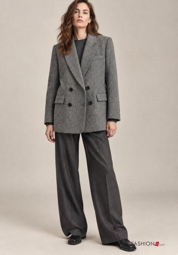 Blazer in Misto Lana