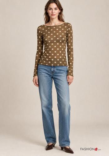 Maglietta a manica lunga in Misto Cashmere - ph 1
