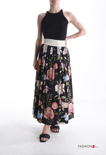 Patterned Cotton Skirt - ph 5