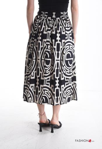Patterned Cotton Skirt - ph 2