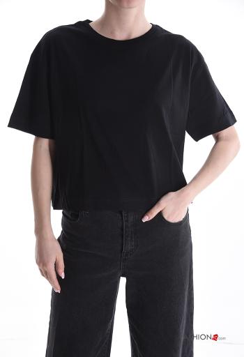 T-shirt in Cotone maniche corte girocollo